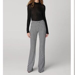 Diane Von Furstenberg Black and White Brooklyn pants